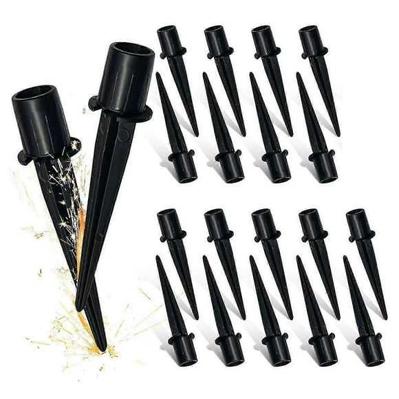 20 Pack Metal Replacement Stakes for Solar Lights Outdoor,Solar Pathway Lights Spike Replacer, Outdoor Ground Stakes