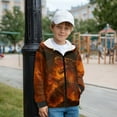 thumbnail image 5 of Chaqlin Fire Dragon Fluffy Hooded Pullover for Kids and Youth - Trendy Fall Jacket with Long Sleeve for Outdoor and Daily Wear, 5 of 7
