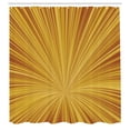 thumbnail image 2 of Ambesonne Abstract Art Shower Curtain, Concentric Stripes Art, 69"Wx75"L, Mustard Amber, 2 of 4
