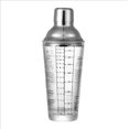 thumbnail image 2 of Coctelera de vidrio con colador, coctelera de martini de 15 oz con 6 recetas en el costado, juego de cocteleras de barra, kit de barman para mezclar, 2 of 5