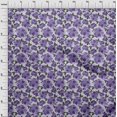thumbnail image 4 of oneOone Rayon Violet Fabric Floral Retro Sewing Craft Projects Fabric Prints By Yard 56 Inch Wide, 4 of 5