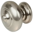 thumbnail image 3 of GlideRite 1-1/2 in. Round Ring Mushroom Cabinet Knob, Satin Nickel, Pack of 5, 3 of 5