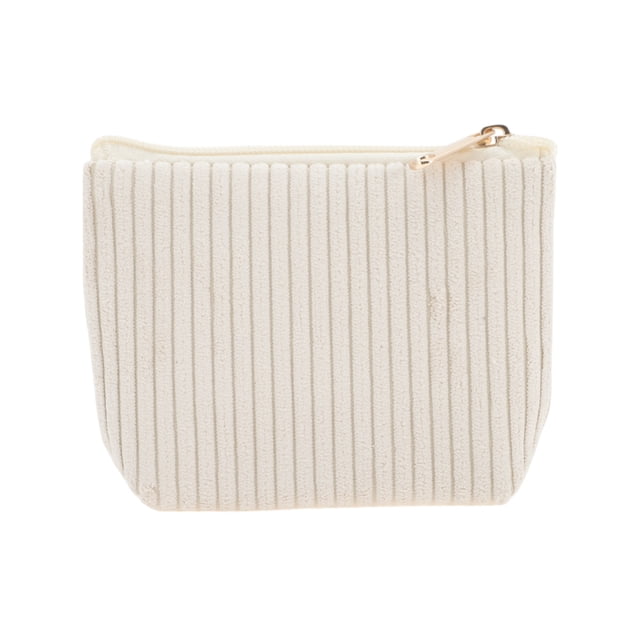 Bolsas de Maquillaje de Triángulo a Rayas Amigables para Viajes 1 Pc Caqui Corduroy
