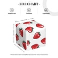 thumbnail image 3 of Picia Hand Drawn Strawberry Pattern Tissue Box Cover,PVC Leather Square Holder,Tissue Box Holder with Magnetic Bottom,Facial Paper Organizer Dispenser-5.2"X5.2"X5.2", 3 of 8