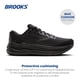 thumbnail image 2 of Shoe Brooks Ghost Max 2 Running Walking para hombre, color negro 9.5US, 2 of 6