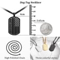 thumbnail image 6 of HEYOLL Black Dog Tag Necklaces for Men to My Brother Gifts from Brother American Flag Pendant Chain Military Army Birthday Valentines Day Jewelry Gifts Teen Teenages Tween Preteen Him Age Ideas, 6 of 7