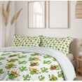 thumbnail image 6 of Ambesonne Cinco de Mayo Duvet Cover Sets, Cactus Characters Fun, 2-Queen, Lime Green White Mustard, 6 of 7