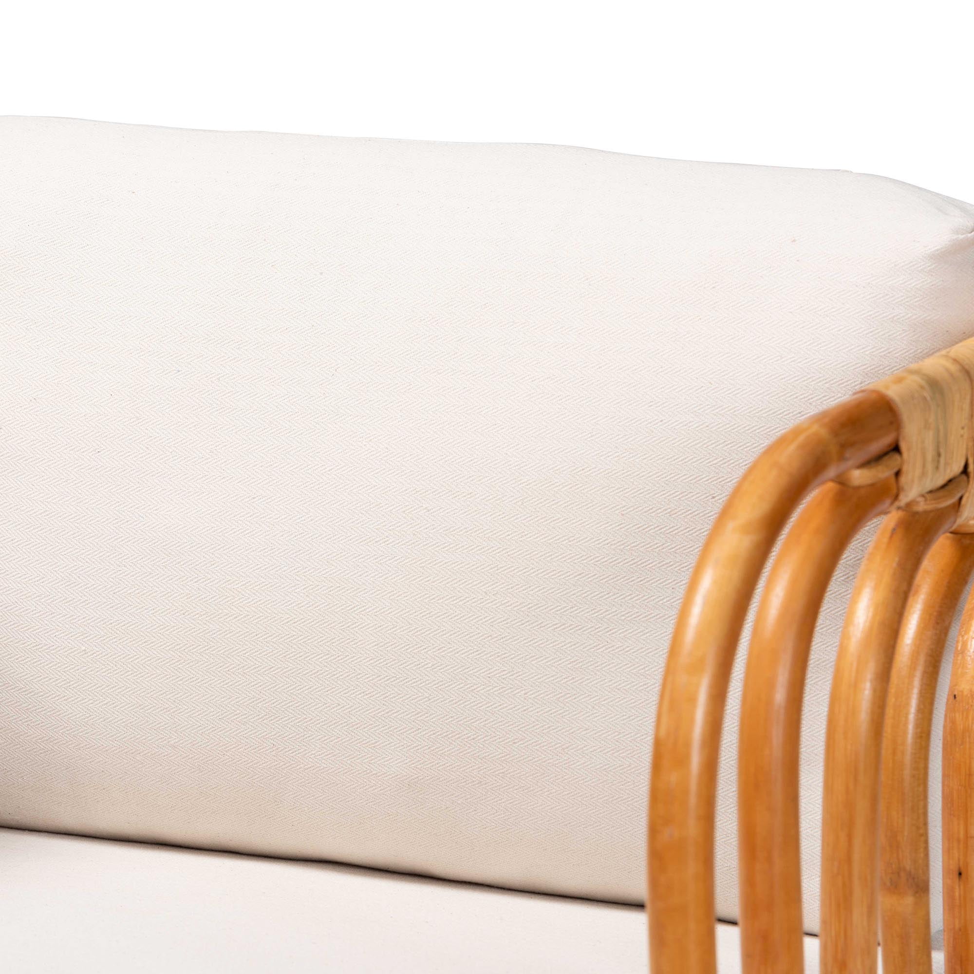 bali & pari Corsa Boho Arm Chair, One Size, Light honey