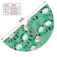 thumbnail image 3 of Sikiie Sheep Zzz 30-48 inches {designName} Print Christmas Tree Skirt Snowman Xmas Tree Skirt with Edge Christmas Decorations for Holiday Party-48", 3 of 7
