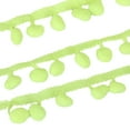 thumbnail image 1 of tredstone Easy-to Decorative Trim For Various Crafts 5 Yards Pom Trim Ball Fringe Ribbon 5 Yards Pom Ball Lace Fluorescent Yellow, 1 of 1