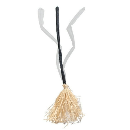 Halloween Electric Witch Broom with Vibrating Sound & Self-Propelled Motion - Harry Potter Style Haunted House Decor for Party, Outdoor Decoration
