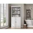 thumbnail image 3 of 100% Solid Wood 32" Bathroom Cabinet with Solid Doors, 2-Drawers and Adjustable Shelves, 3 of 6