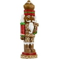 thumbnail image 5 of Northlight LED Lighted Gingerbread Nutcracker Christmas Figurine - 25.5", 5 of 6