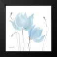 thumbnail image 2 of Loreth, Lanie 15x15 Black Modern Framed Museum Art Print Titled - Floral Sway Blue I, 2 of 5