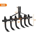 thumbnail image 2 of COZONY 48 Inch Plow Scarifier, Snow Plow Pusher & Attachment, Detachable Cultivator, 2 of 7