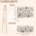 thumbnail image 4 of FORMRS Women Crossbody Purse with Chain Strap Vegan Leather Shoulder Handbag, Beige Christmas Forest, 4 of 7