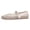 Beige, variant on BERANMEY Women's Breathable Closed Toe Mesh Sandals Lightweight Comfort Flats with Metal Chain Detail Casual Walking Shoes for Beach and Holiday