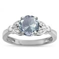thumbnail image 2 of Star K � Round 7mm Genuine Aquamarine Marquee Design Promise Engagement Ring, 2 of 9