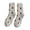 A-Beige334, variant on Socks Unisex Cat-Patterned Lined Fold-Over Slipper Fuzzy Cozy Warm Mid Knit Floor Socks Winter Home Socks