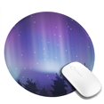 thumbnail image 2 of ZNDUO 2 Pack Round Mouse Pad Purple Fantasy Aurora Pattern 7.9" Small Non-Slip Rubber Gaming Mousepad Desk Mat for Home Office, 2 of 7