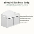 thumbnail image 4 of Evolur Playthings Storage Bench, White, 4 of 7