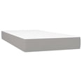 thumbnail image 2 of vidaXL Box Spring Bed with Mattress Light Grey 100x203 cm Twin XL Fabric, 2 of 5