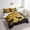 Black Yellow, variant on Orange Lattice Queen Size Comforter Set - Bedding Set Queen 7 Pieces,Farmhouse Geometric Grid Bed in a Bag Buffalo Plaid Geometry Bed Set with Comforter,Sheets,Pillowcases & Shams
