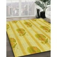 thumbnail image 2 of Ahgly Company Indoor Square Patterned Bold Yellow Area Rugs, 5' Square, 2 of 6