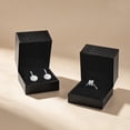 thumbnail image 5 of Oirlv 2.36" Black PU Leather Ring Bearer Box, Wedding Ring Box for Engagement & Proposal, 5 of 10