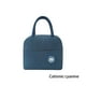 thumbnail image 5 of Fiambrera Bolsa Moda Color sólido Portador Organización Contenedor Picnic Cremallera Térmica Almuerzos Bolsas con asas Bolsa de almacenamiento Almacenamiento y organización del hogar azul marino Bearachild HA066153-01, 5 of 6