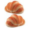 thumbnail image 3 of 2pcs Artificial Bread Realistic Fake Food Fake Bread Decoration Faux Food Croissant Props, 3 of 10