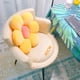 thumbnail image 5 of Almohada de flores, cojín de asiento en forma de flor, linda almohada de margarita para decoración de habitación de niñas, almohada de piso fluida para leer y descansar cómodamente (pétalos amarillos,, 5 of 5