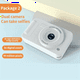 thumbnail image 2 of Cámara digital 4K de 44 megapíxeles para fotografía HD, CCD, para viajes, selfies de bolsillo, para estudiantes, campus, color blanco, 2 of 8