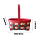 thumbnail image 3 of Adornos navideños, cesta de regalo para enamorados, caja de regalo, caja de dulces, copos de nieve crujientes, caja de galletas, ideal para festivales, cesta festiva., 3 of 7