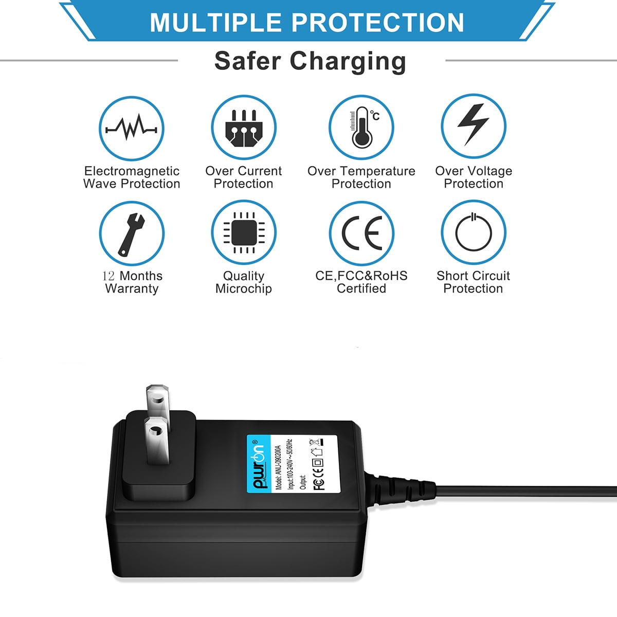 AC Adapter For Black & Decker 12Volt 90517269 B&D Cordless Grass Trimmer  Charger