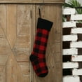 thumbnail image 5 of 2pcs Christmas Stockings Knitted Plaid Stockings Plush Cuffs Stockings Christmas Tree Fireplace Hanging Stockings Xmas Gift Candy Socks Bag, 5 of 6