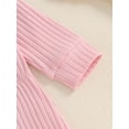 thumbnail image 7 of Suealasg Baby Girls Full Length Jumpsuit 3 6 9 12 18 Months Infant Long Sleeve Ribbed Rompers Headband Spring Fall Bodysuit Clothes for Newborn Girls, 7 of 7