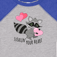 thumbnail image 4 of Inktastic Stealin' Your Heart Cute Raccoon Boys or Girls Baby Bodysuit, 4 of 5