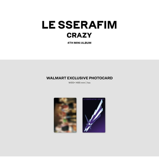 LE SSERAFIM - 4th Mini Album 'CRAZY' HEATHERS ROCK - Walmart