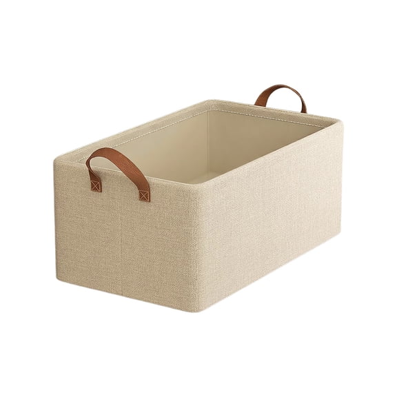 Ovzne Fabric Storage Box – Compartmentalized Organizer For Clothes Small Items