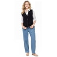 thumbnail image 6 of Turtle Bay New York Womens Button Front Cable Knit Cardigan Sweater Vest, 6 of 6