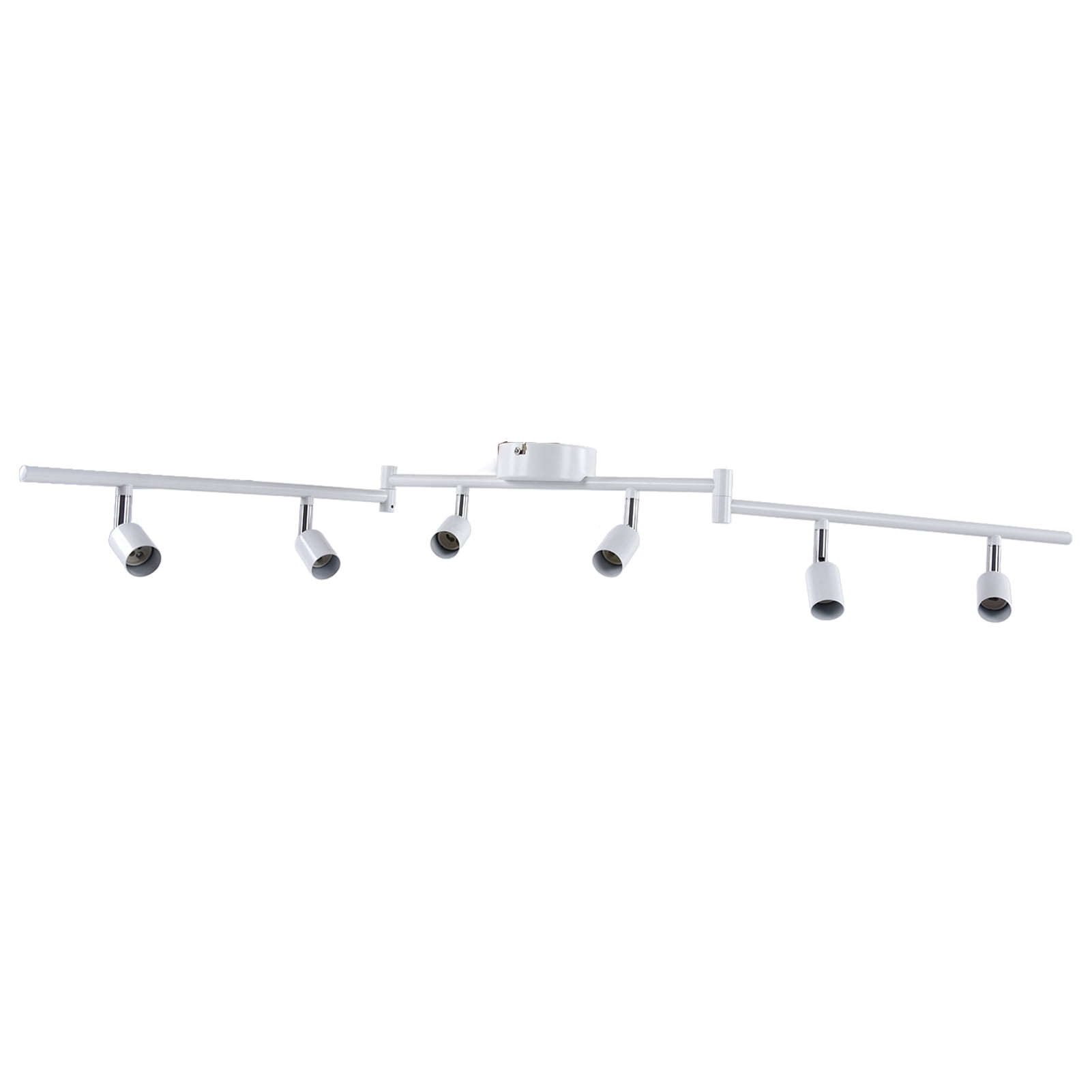 OTVIAP 1969 Inches White Finish Rotatable Head Flexible Track Lighting Sets