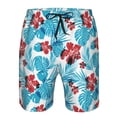 thumbnail image 3 of Zufioo Hawaiian Style for Men's Casual Beach Shorts, Sports Fitness Quick-drying Drawstring Shorts with Pockets for Home Wear-Medium, 3 of 6