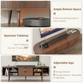 thumbnail image 6 of 59" TV Stand with Charging Station and Drawers fit 40"- 65" TVs. Mid century Modern TV Stand, Wood Entertainment Center for Living Room and Bedroom, Media Console and Modern TV Console Table ,Walnut, 6 of 8
