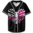 thumbnail image 2 of AJ Lee Merch Fans Unisex Baseball Jersey – V-Neck Short Sleeve Streetwear Tee for Wrestling Fans and Supporters, 2 of 12