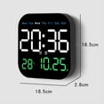 thumbnail image 2 of Relojes de Pared Digitales Temperatura Fecha Semana VisualizacióN Reloj de Mesa ElectróNico 12/24H Reloj Despertador LED Montado en la Pared Control Remoto,C, 2 of 9