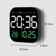 thumbnail image 2 of Relojes de Pared Digitales Temperatura Fecha Semana VisualizacióN Reloj de Mesa ElectróNico 12/24H Reloj Despertador LED Montado en la Pared Control Remoto,C, 2 of 9