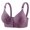 A2_Purple, variant on VISALY Front Closure Wireless Push Up Bras for Older Women Full Coverage Supportive Bralettes Seniors Everyday Wirefree Seamless Full Support Cotton Soft Comfy Front Snap Bralette Beige 36
