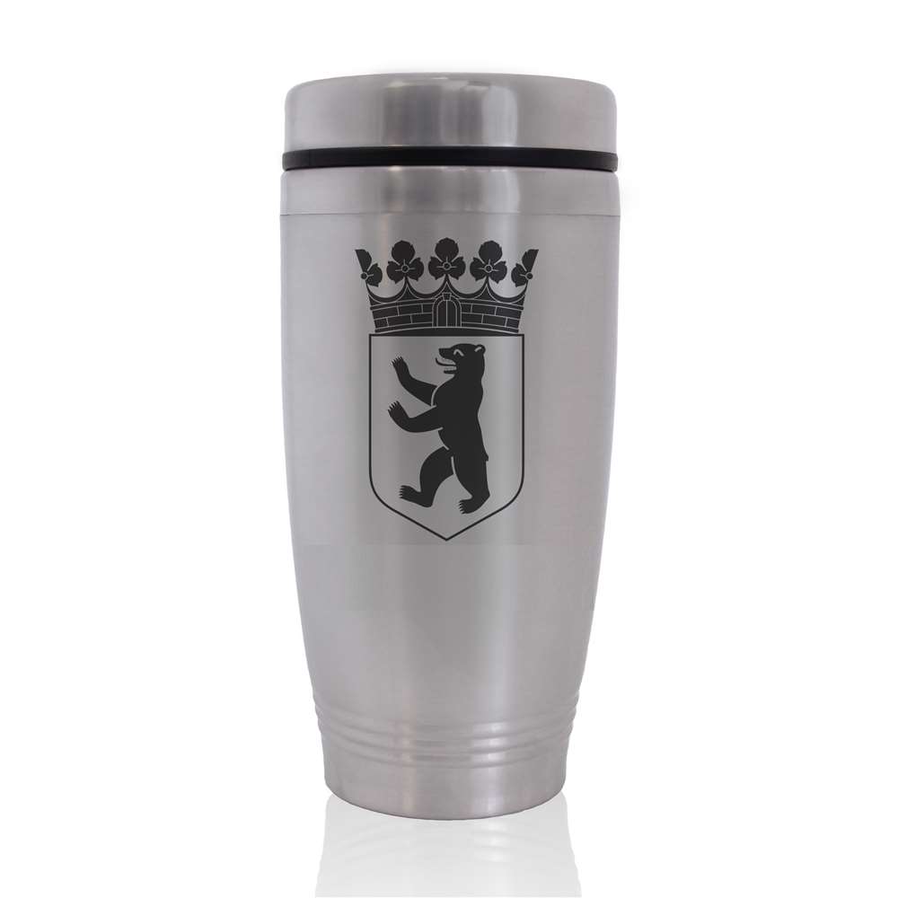 Commuter Travel Coffee Mug Coat of Arms Berlin