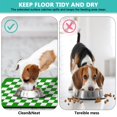 thumbnail image 4 of Dog Feeding Mat, Dog Mat for Food and Water, Pet Dog Cat Bowl Mat, Non-Slip Super Absorbent Cat Feeding Mat with Green Checkered Plaid,16inx24in, 4 of 7